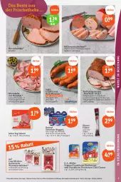 Gazetka promocyjna Tegut - Angebote der Woche - Gazetka - ważna od 14.10 do 14.10.2023 - strona 7 - produkty: angebot, angebote, Astra, aufschnitt, bio, brot, Brühwurst, Casa Modena, champignon, chili, dekoration, dell, eis, elle, ente, fleisch, frankfurter, geback, gewürz, gin, jagdwurst, kartoffel, Käse, küche, landprimus, leberkäs, leberkäse, lyoner, mit pistazien, Mode, mortadella, Müller, paprika, pastrami, pistazien, pizza, Rauch, reinert, rind, salami, salat, salate, salz, schinken, Spezi, Ti, tisch, truthahn, wurst, Yo