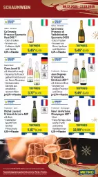 Gazetka promocyjna Metro - Wochen-Angebote Gastro - Gazetka - ważna od 13.12 do 13.12.2025 - strona 16 - produkty: alkohol, aperitif, apfel, aprikose, beere, brut, champagne, crémant de loire, ecco, eis, elle, ente, erdbeere, ernesto, flasche, frizzante, frucht, früchte, früchten, getränk, getränke, Henri de Verlaine, honig, honigmelone, meeresfrüchte, melone, Metro, metro gastro, mousse, Palette, perla, pfirsich, prosecco, puma, reis, spumante, Ti, tiefpreis, valdo, vanille, wein, weine