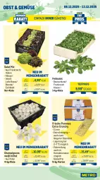 Gazetka promocyjna Metro - Wochen-Angebote Gastro - Gazetka - ważna od 13.12 do 13.12.2025 - strona 9 - produkty: bio, butter, champignon, champignons, eis, feldsalat, flasche, Käse, mac, milch, obst, pflanze, pflanzen, Pflanzenfett, pommes, reis, sahne, salat, Ti, tiefpreis, tomate, tomaten, ziegenkäse