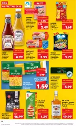 Gazetka promocyjna Kaufland - Prospekt - Gazetka - ważna od 09.10 do 09.10.2024 - strona 16 - produkty: after eight, angebot, apfel, apfelsaft, bourbon, bourbon whiskey, creme, erde, fisch, frucht, fruchtgummi, fruchtgummis, gin, grill, grillsauce, heinz, jim beam, kakao, kentucky straight, lorenz, mam, Manner, mint, nic nac's, saft, salat, sauce, saupiquet, schnitten, schoko, schokolade, teigwaren, thunfisch, Thunfischsalat, Ti, trolli, trolli fruchtgummi, tuc, waffeln, Waffelschnitte, whiskey, Zartbitterschokolade, ZTE