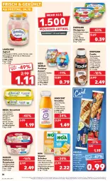 Gazetka promocyjna Kaufland - Prospekt - Gazetka - ważna od 09.10 do 09.10.2024 - strona 28 - produkty: angebot, auer, baguette, ball, becel, Becher, butter, dessert, ehrmann, eis, fleisch, fleischsalat, frucht, früchte, früchten, fruchtjoghurt, Garten, Innocent, joghur, joghurt, kräuter, kräuterbutter, landliebe, landliebe joghurt, mac, mayonnaise, meggle, milch, nadler, natur, nuss, obst, obstgarten, omega, Omega-3, paprika, pudding, quark, rahmjoghurt, salat, schoko, smoothie, spielzeug, Ti, vanille, vita, Vitamine, Yo, ZTE