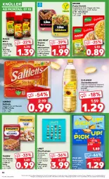 Gazetka promocyjna Kaufland - Prospekt - Gazetka - ważna od 09.10 do 09.10.2024 - strona 46 - produkty: angebot, beutel, blume, blumen, blumenöl, eis, fleisch, gin, keks, knorr, knorr pasta, leine, Like Meat, lindt, lorenz, maggi, meersalz, pasta, Pick Up!, Ria, riegel, saltletts, salz, sauce, sonnenblume, sonnenblumen, sonnenblumenöl, thomy, thomy les sauces, Ti, veggie, vita, ZTE