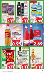 Gazetka promocyjna Kaufland - Prospekt - Gazetka - ważna od 09.10 do 09.10.2024 - strona 47 - produkty: Adidas, alkohol, almdudler, angebot, angebote, Cap, captain morgan, chardonnay, chio chips, chips, corona, deo, deospray, ecco, eis, elle, fisch, fleisch, frucht, fruchtsecco, gelee, getränk, kartoffel, kartoffelchips, katzennahrung, kräuter, kräutern, limo, limonade, listerine, merl, merlot, mezzacorona, mint, mundspülung, Pinot, pinot grigio, Ragout, rotkäppchen, rum, spülung, Ti, vorspeise, wein, white rum