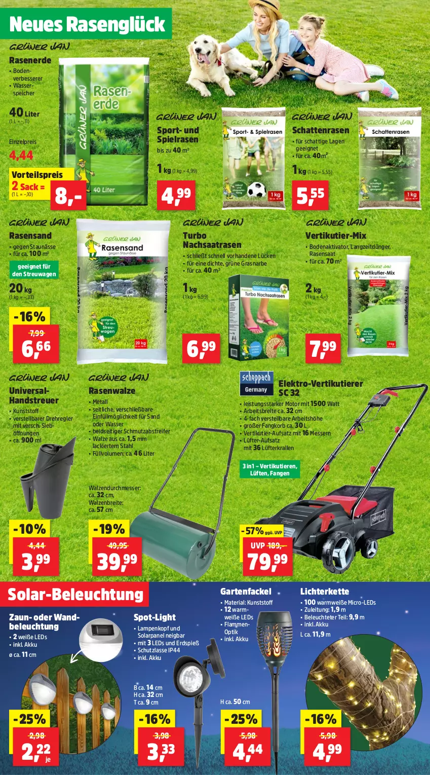 Aktueller Prospekt Thomas Philipps - von 24.02 bis 01.03.2025 - strona 4 - produkty: akku, beleuchtung, Brei, dünger, eis, Elektro, erde, Garten, Gartenfackel, Kette, korb, lack, lamm, Lampe, leds, Leuchte, lichterkette, messer, rasen, Rasenerde, reis, Ria, sac, Sport, Ti, Tiere, vorteilspreis, wasser