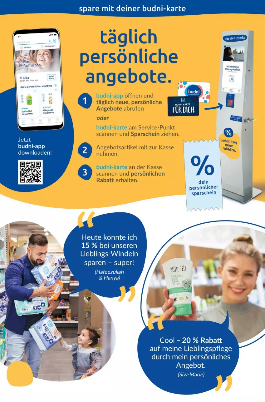 Aktueller Prospekt Budni - Prospekte - von 22.08 bis 27.08.2022 - strona 7 - produkty: angebot, angebote, Blüte, Brufen, creme, gutschein, handcreme, Heu, spülmittel, Ti, windeln