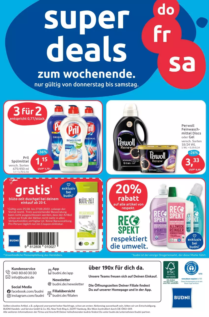 Aktueller Prospekt Budni - Prospekte - von 22.08 bis 27.08.2022 - strona 8 - produkty: balsam, bio, Blüte, drucker, eis, elle, Engel, Feigen, kerze, Omep, perwoll, reis, ring, tee, teller, Ti, trolli, Yo, zitrone, zitronen