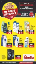 Gazetka promocyjna Famila - Prospekte - Gazetka - ważna od 23.09 do 23.09.2023 - strona 2 - produkty: auer, axe, body, body lotion, body milk, bodyspray, dauertiefpreis, deo, deodorant, discount, dusche, duschgel, eis, flasche, Guhl, Lotion, nivea, pflegedusche, reis, schauma, schauma shampoo, shampoo, shampoo oder spülung, spülung, Tagespflege, Ti, tiefpreis
