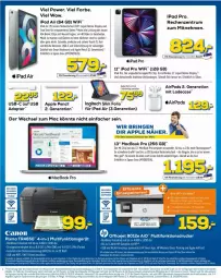 Gazetka promocyjna Euronics - Prospekte - Gazetka - ważna od 13.04 do 13.04.2022 - strona 6 - produkty: adapter, Apple, Apple Pencil, asti, auto, batterie, bio, canon, chips, consors finanz, deo, Draht, eis, elle, ente, fanta, gin, ipad, ipad air, ipad pro, kamera, Kameras, LG, logitech, mac, macbook, macbook pro, mastercard, monati, Pods, ring, rum, Spiele, Surf, Ti, tisch, usb