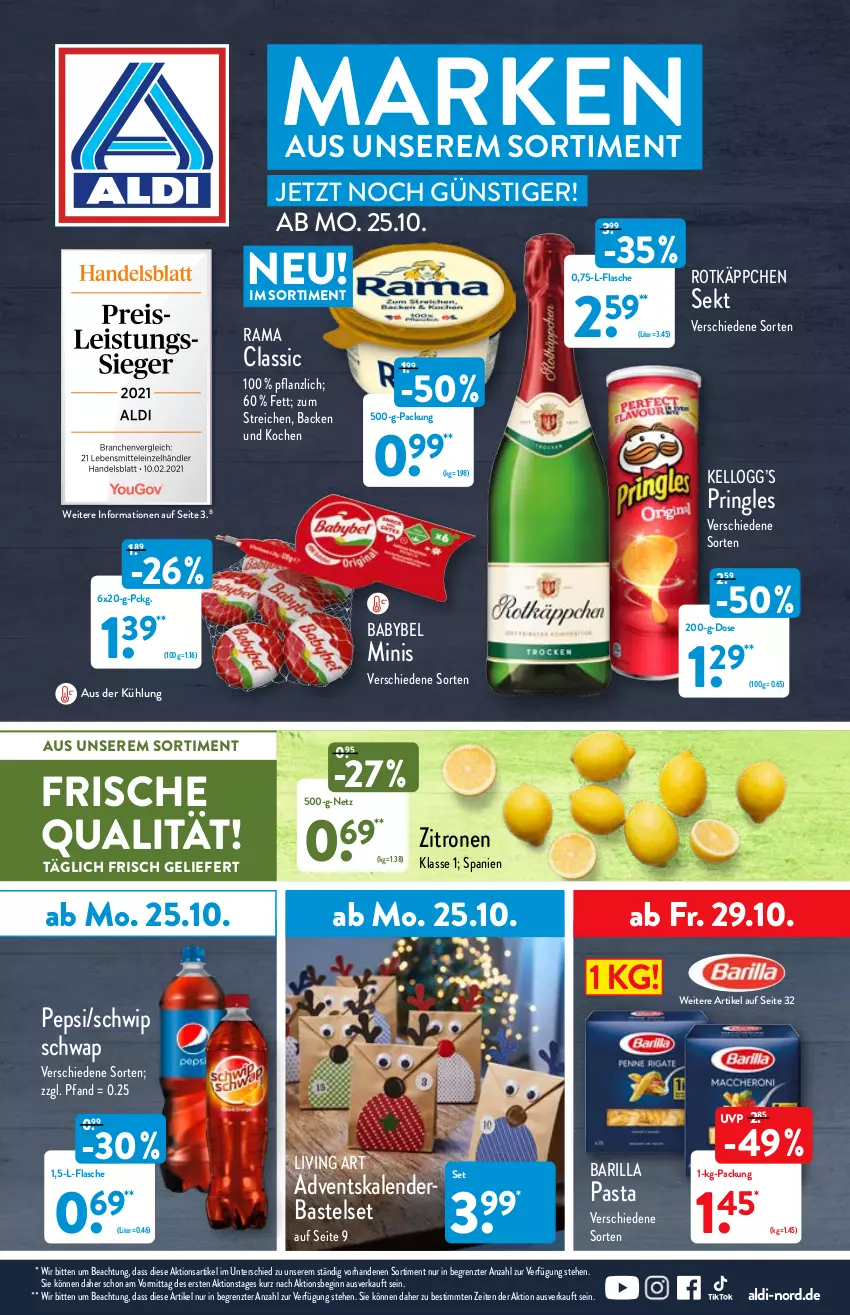 Aktueller Prospekt Aldi Nord - Aldi-Aktuell - von 25.10 bis 30.10.2021 - strona 1