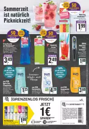 Gazetka promocyjna Edeka - Angebote der Woche - Gazetka - ważna od 28.05 do 28.05.2022 - strona 23 - produkty: besteck, bett, coupon, coupons, decke, Deckel, deo, deutschlandcard, eier, eis, eiswürfel, erde, flasche, gabel, gin, Löffel, Lotion, messer, milch, riegel, rwe, sofortrabatt, sonnenmilch, sonnenschutz, Ti, tisch, Trinkhalme, würfel, ZTE
