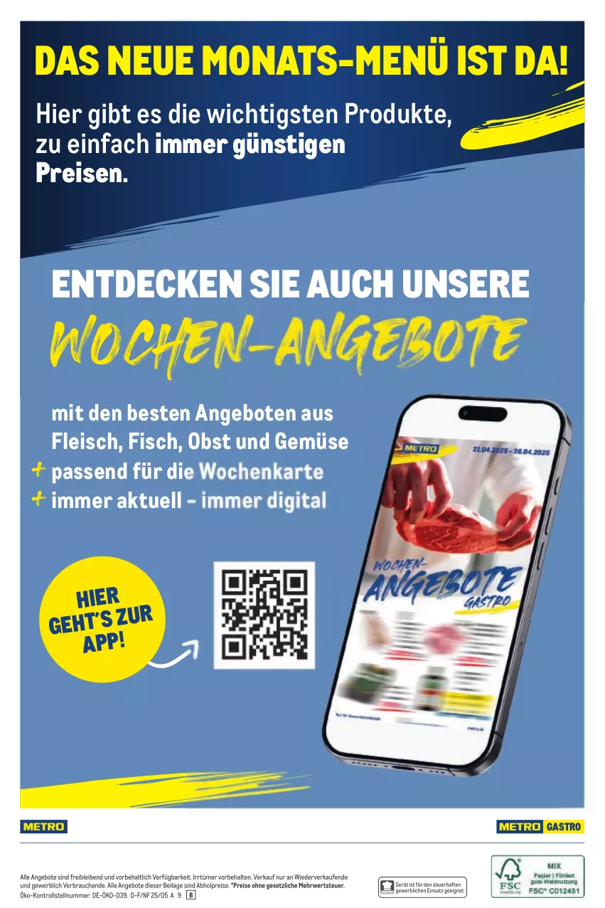 Aktueller Prospekt Metro - Monats-Menü - von 01.06 bis 30.06.2025 - strona 20 - produkty: abholpreise, angebot, angebote, auer, decke, eis, fisch, fleisch, ilag, obst, Obst und Gemüse, Rauch, reis, rwe, Ti, und gemüse