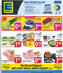 Gazetka promocyjna Edeka - Prospekte - Gazetka - ważna od 11.04 do 11.04.2026 - strona 3 - produkty: aufschnitt, Becher, beere, beeren, beutel, bier, bierschinken, braten, coupon, coupons, deka, elle, felix, fertiggericht, frischwurst-aufschnitt, frosta, gin, goldsteig, heidelbeere, heidelbeeren, joghur, joghurt, Käse, käsescheiben, katzennahrung, nuss, payback, pute, rind, sahne, schinken, schnitzel, tafeltrauben, Ti, trauben, wurst, zott