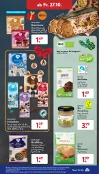 Gazetka promocyjna AldiSud - IN ZWEI WOCHEN - Gazetka - ważna od 28.10 do 28.10.2023 - strona 27 - produkty: alle artikel ohne dekoration, apfel, bio, braun, dekoration, dessert, desserts, dessertsauce, eis, erde, gin, haselnuss, je 250-g-packung, kakao, kirsch, kirsche, mandel, Mandelmus, nuss, reis, rohrzucker, sauce, schoko, Ti, Tüte, walnuss, ZTE, zucker