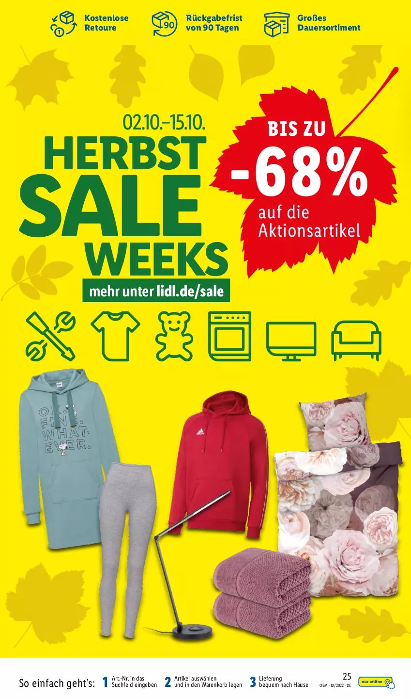 Aktueller Prospekt Lidl - Aktuelle Onlineshop-Highlights - von 01.10 bis 31.10.2022 - strona 25 - produkty: auer, korb, Ti