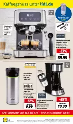 Gazetka promocyjna Lidl - Aktuelle Onlineshop-Highlights - Gazetka - ważna od 31.10 do 31.10.2022 - strona 42 - produkty: Becher, bodum, edelstahl, eis, espresso, getränk, getränke, gutschein, kaffee, kaffeegenuss, kaffeemaschine, korb, Leuchte, LG, ndk, nuss, reis, spülmaschinen, Ti, timer, wasser, wassertank, ZTE