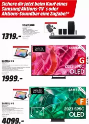 Gazetka promocyjna Media Markt - Prospekte - Gazetka - ważna od 31.05 do 31.05.2023 - strona 2 - produkty: decke, Germ, HDMI, lautsprecher, Samsung, soundbar, Subwoofer, Ti, tisch