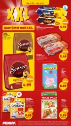 Gazetka promocyjna Penny - Prospekte - Gazetka - ważna od 04.11 do 04.11.2023 - strona 34 - produkty: beutel, cerealien, cereals, cin, eier, eis, fisch, joghur, joghurt, LG, lion, mondamin, reis, salat, saupiquet, senseo, senseo pads, smarties, tee, thunfisch, Ti, ZTE