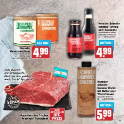 Gazetka promocyjna Hit - Prospekte - Gazetka - ważna od 31.12 do 31.12.2022 - strona 13 - produkty: beef, butter, eis, elle, flasche, gewürz, Gewürzmischung, reis, rind, roastbeef, rum, rumpsteak, sauce, sesam, soja, sojasauce, steak, Ti