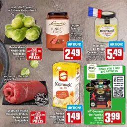 Gazetka promocyjna Hit - Prospekte - Gazetka - ważna od 31.12 do 31.12.2022 - strona 19 - produkty: beutel, bio, braten, eis, elle, gewürz, gulasch, jungbullen, LG, mac, mehl, paprika, reis, rosen, Rosenkohl, rouladen, Schal, Schale, schnitten, senf, Ti, weizenmehl