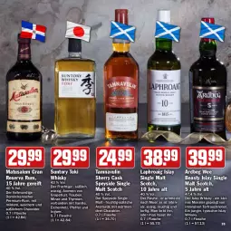 Gazetka promocyjna Hit - Prospekte - Gazetka - ważna od 31.12 do 31.12.2022 - strona 39 - produkty: Ardbeg, flasche, frucht, grapefruit, Holz, ingwer, islay single malt, laphroaig, leine, Matusalem, minze, monster, pfeffer, Rauch, rum, salz, scotch, single malt, Ti, trauben, vanille, whisky
