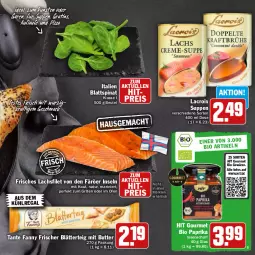 Gazetka promocyjna Hit - Prospekte - Gazetka - ważna od 31.12 do 31.12.2022 - strona 5 - produkty: aus dem kühlregal, beutel, bio, blätterteig, blattspinat, butter, eis, elle, filet, fleisch, gewürz, grill, kühlregal, lachs, lachsfilet, mac, natur, Ofen, paprika, pizza, regal, reis, rosen, spinat, suppe, suppen, tante fanny, Ti