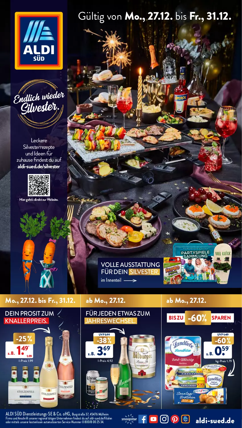 Aktueller Prospekt AldiSud - ALDI Aktuell - von 27.12 bis 31.12.2021 - strona 1 - produkty: aldi, auto, eis, ente, knallerpreis, reis, rezept, rezepte, Ti