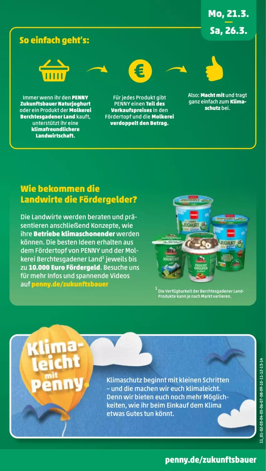 Aktueller Prospekt Penny - Prospekte - von 21.03 bis 26.03.2022 - strona 11 - produkty: auer, Bau, Bauer, beko, deo, eis, erde, joghur, joghurt, mac, natur, naturjoghurt, reis, Ti, Tiere, topf