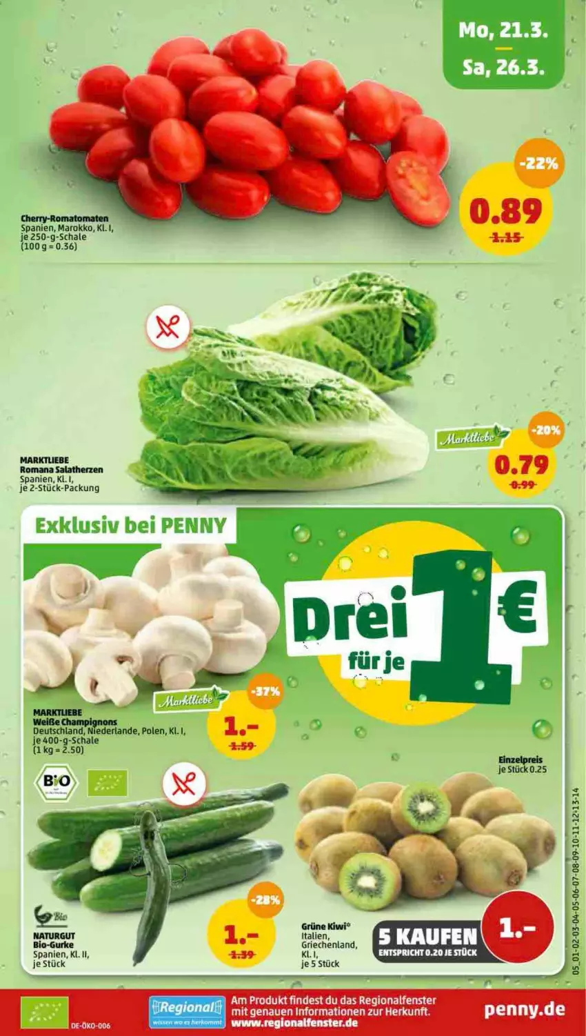 Aktueller Prospekt Penny - Prospekte - von 21.03 bis 26.03.2022 - strona 5 - produkty: fenster, salat, salatherzen, Schal, Schale, Ti