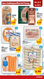 Gazetka promocyjna Penny - Prospekte - Gazetka - ważna od 26.03 do 26.03.2022 - strona 23 - produkty: Backhendl, Berger, braten, geback, Hendl, je 250-g-packung, leberwurst, nürnberger, salami, schinken, Ti, Weißwurst, wiener, wiener würstchen, wurst, würstchen