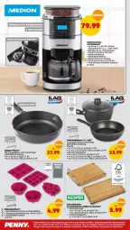 Gazetka promocyjna Penny - Prospekte - Gazetka - ważna od 26.03 do 26.03.2022 - strona 32 - produkty: Aluguss-Pfanne, Backform, Behälter, bohne, bohnen, decke, Deckel, edelstahl, eis, fisch, kaffee, kaffeemaschine, Leuchte, pfanne, schneidebrett, ssd, Ti, topf, wasser, wassertank