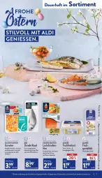 Gazetka promocyjna Aldi Nord - Aldi-Aktuell - Gazetka - ważna od 16.04 do 16.04.2022 - strona 7 - produkty: aldi, almare, aqua, auer, Becher, braten, Dorade, dorade royal, elle, feinkost, filet, fisch, Fischfeinkost, forelle, garnelen, grill, hering, Herings, Heringshappen, küche, Küchen, lachs, Ofen, rel, ring, Spezi, teller, Ti, ZTE