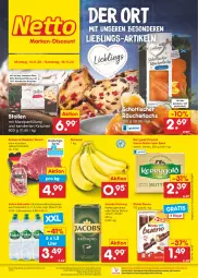 Gazetka promocyjna Netto Marken-Discount - Filial-Angebote - Gazetka - ważna od 19.11 do 19.11.2022 - strona 1 - produkty: Alwa, angebot, banane, bananen, bestpreis, bohne, butter, eis, elle, gin, irische butter, jacobs, jacobs krönung, kaffee, kerrygold, Kinder, kinder bueno, kirsch, kirsche, kirschen, lachs, marzipan, Marzipanfüllung, mineralwasser, natur, natürliches mineralwasser, ndk, Räucherlachs, reis, rel, riegel, rum, salz, schott, schwein, schweine, Stollen, Ti, tisch, volvic, wasser, wein, weine, ZTE