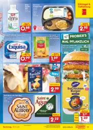 Gazetka promocyjna Netto Marken-Discount - Filial-Angebote - Gazetka - ważna od 19.11 do 19.11.2022 - strona 11 - produkty: albray, angebot, auer, bestpreis, bier, burger, dauertiefpreis, eis, exquisa, exquisa frischkäse, fertiggericht, fertiggerichte, frischkäse, Käse, käsescheiben, Kefir, kerrygold, kühlregal, Müller, regal, Reibekäse, reis, Saint Agur, saint albray, Ti, tiefpreis, ZTE