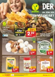 Gazetka promocyjna Netto Marken-Discount - Filial-Angebote - Gazetka - ważna od 14.01 do 14.01.2023 - strona 12 - produkty: bestpreis, bio, braun, bresso, champignon, champignons, eis, Like Meat, mais, mandel, mandeln, ndk, reis, rezept, Schal, Schale, Spezi, Ti, zwiebel, zwiebeln