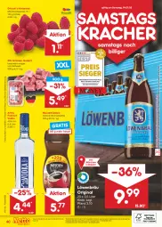 Gazetka promocyjna Netto Marken-Discount - Filial-Angebote - Gazetka - ważna od 14.01 do 14.01.2023 - strona 40 - produkty: angebot, angebote, beere, beeren, bestpreis, bohne, bohnen, bohnenkaffee, discount, eis, fleisch, gin, gulasch, himbeer, himbeere, himbeeren, Holz, kaffee, kracher, löslicher bohnenkaffee, marken-discount, ndk, Nescafé, premium vodka, reis, Schal, Schale, schinken, schwein, Ti, vodka, wein, wurst, wurst in selbstbedienung, ZTE