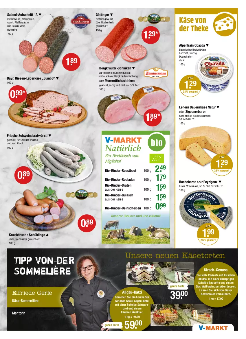 Aktueller Prospekt Vmarkt - V-Markt - von 07.04 bis 13.04.2022 - strona 3 - produkty: Alpenhain, auer, aufschnitt, baguette, Bau, Bauer, beef, bier, bio, bio-rindfleisch, braten, brot, buch, doppelrahmstufe, eis, fleisch, für grill und pfanne, gewürz, grill, grill und pfanne, gulasch, Heu, Holz, jumbo, Käse, kirsch, kirsche, kirschen, Kraut, kräuter, Kräutermischung, leberkäs, leberkäse, LG, meerrettich, milch, natur, nuss, obazda, pfanne, pfeffer, Rauch, Rettich, Ria, rind, rinder, rinder-rouladen, rindfleisch, roastbeef, rouladen, saft, salami, schinken, schnittkäse, Schwarzbrot, schwein, spitzenqualität, Ti, torte, und pfanne, weichkäse, wein, Weißwein, wurst