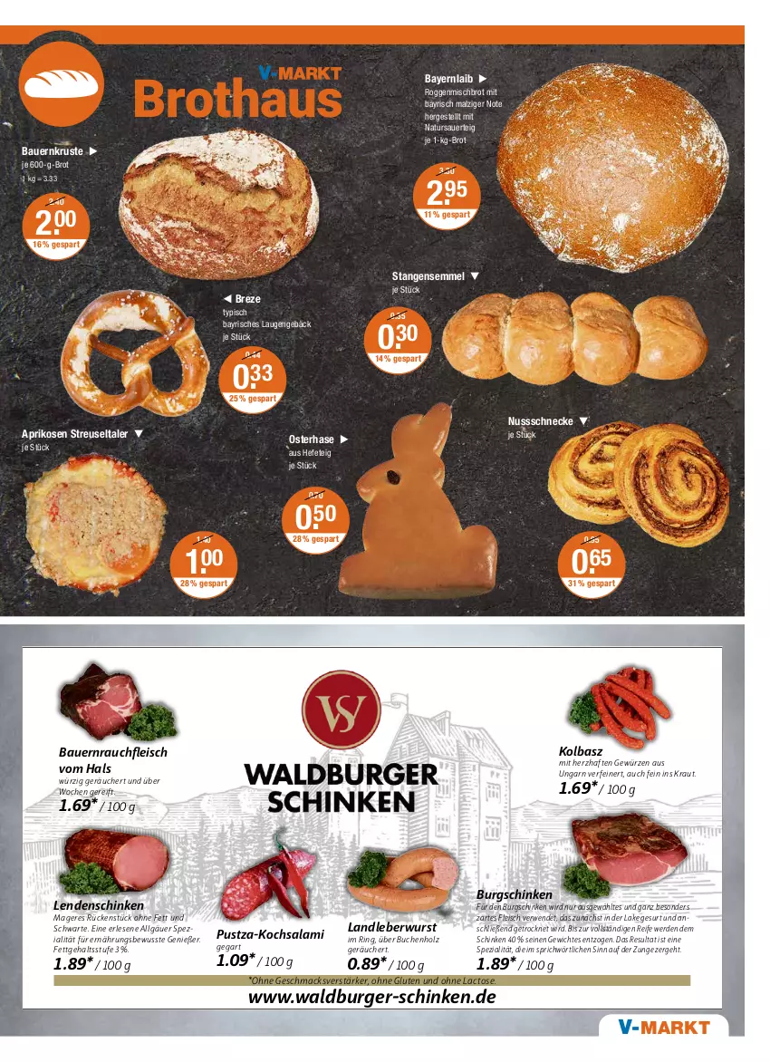 Aktueller Prospekt Vmarkt - V-Markt - von 07.04 bis 13.04.2022 - strona 5 - produkty: aprikose, aprikosen, auer, Bau, Bauer, brot, buch, burger, eis, erde, fleisch, gewürz, Hefe, Holz, je 1-kg-brot, Kraut, landleberwurst, leberwurst, LG, mac, malz, natur, nuss, Nussschnecke, Rauch, ring, rwe, salami, schinken, Semmel, Spezi, wurst