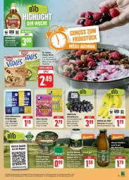 Gazetka promocyjna Edeka - Prospekte - Gazetka - ważna od 20.07 do 20.07.2024 - strona 25 - produkty: banane, bananen, Becher, beere, beeren, bio, Blüte, cereals, deka, Dr. Oetker, edeka bio, eis, flasche, hafer, haferflocken, heidelbeere, heidelbeeren, Heu, heumilch, joghur, joghurt, joghurt mild, kölln, milch, müsli, natur, naturjoghurt, quark, reis, rum, Schal, Schale, schoko, schokomüsli, sirup, speisequark, Ti, vita, vitalis, vitalis müsli, ZTE