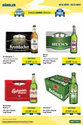 Gazetka promocyjna Metro - Wochen-Angebote Händler - Gazetka - ważna od 15.11 do 15.11.2025 - strona 5 - produkty: auto, budweiser, cola, eis, flasche, getränk, getränke, heineken, krombache, krombacher, LG, natur, natura, Palette, pils, reis, Ti, tiefpreis, tisch