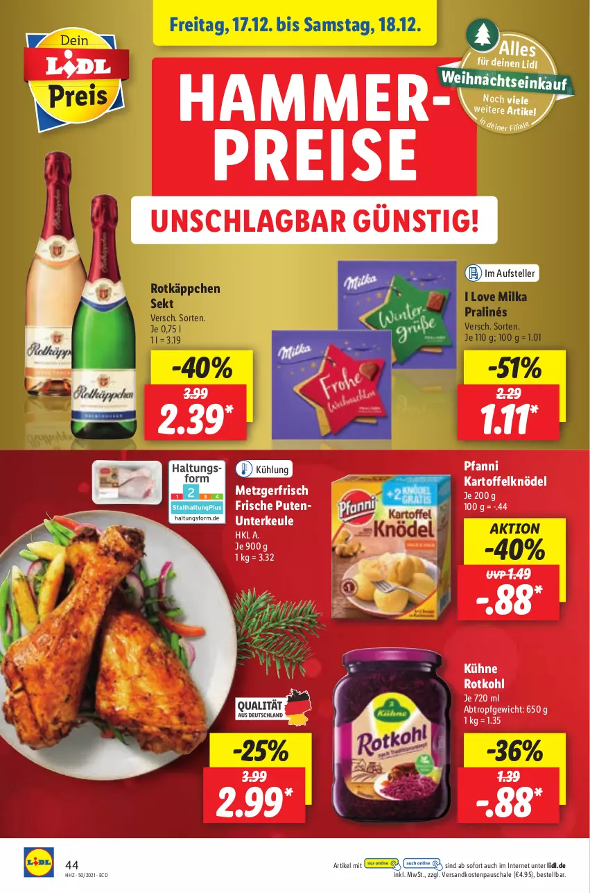 Aktueller Prospekt Lidl - Aktionsprospekt - von 13.12 bis 18.12.2021 - strona 44