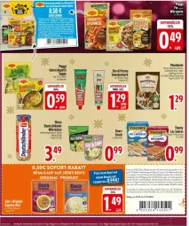 Gazetka promocyjna Edeka - Prospekte - Gazetka - ważna od 14.12 do 14.12.2024 - strona 14 - produkty: Becher, beutel, coupon, coupons, deka, dip, eis, elle, ente, erde, gin, hollandaise, knorr, maggi, maggi fix, mars, meica, oro di parma, reis, sauce, snack, sofort-rabatt, Soße, suppe, suppen, telefon, teller, Ti, tomate, tomaten, tomatenmark, uhr, ZTE