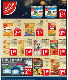 Gazetka promocyjna Edeka - Prospekte - Gazetka - ważna od 14.12 do 14.12.2024 - strona 22 - produkty: beutel, blume, blumen, blumenöl, brezel, Brezeln, chips, cracker, deka, elle, erdnüsse, gewürz, gin, kartoffel, kartoffelchips, kartoffeln, LG, mac, macadamia, mais, Mantel, meersalz, mehl, mit paprika, paprika, pizza, Pretzel, ring, Rockstar, salz, snack, sonnenblume, sonnenblumen, sonnenblumenöl, sour cream, tee, Ti, tisch, tomate, tortilla, weizenmehl