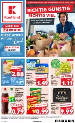 Gazetka promocyjna Kaufland - Prospekt - Gazetka - ważna od 17.04 do 17.04.2024 - strona 1 - produkty: alkohol, angebot, angebote, Berger, beutel, butter, coca-cola, cola, eis, elle, fanta, filegro, filet, filets, fisch, HP, iglo, joghur, joghurt, kartoffel, leine, meggle, Mezzo Mix, nuss, pils, pilsner, pom-bär, radeberger, radeberger pilsner, reis, rwe, snack, snacks, sprite, tafeltrauben, Ti, trauben, ZTE