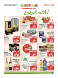Gazetka promocyjna Feneberg - Prospekte - Gazetka - ważna od 04.06 do 04.06.2022 - strona 1 - produkty: angebot, angebote, ariel, aufstrich, Becher, bier, bohne, bohnen, brot, brotaufstrich, Cava, creme, cremissimo, dallmayr, dallmayr prodomo, Dr. Oetker, eis, elle, flasche, franziskaner, freixenet, langnese, langnese cremissimo, lebensmittel, pril, prodomo, reis, schwein, schweine, sekt, sim, spülmittel, steak, Ti, tisch, vollwaschmittel, waschmittel, wein, weine, wurst, ZTE