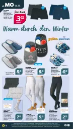 Gazetka promocyjna Netto - Woche 46 - Gazetka - ważna od 19.11 do 19.11.2022 - strona 14 - produkty: auer, Bau, baumwolle, gin, Hausschuhe, hose, leggings, Pantoffeln, rum, schuhe, shorts, socken, Strumpfhose, Thermostrumpfhose, Ti, wolle, ZTE