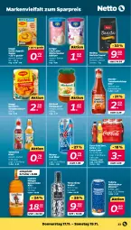 Gazetka promocyjna Netto - Woche 46 - Gazetka - ważna od 19.11 do 19.11.2022 - strona 23 - produkty: bohne, bohnen, Cap, captain morgan, coca-cola, cola, eis, erde, fanta, fanta oder, flasche, kaffee, kaffeebohnen, ketchup, krüger, latte, maggi, melitta, Mirácoli, Mixer, mixery, pasta, pils, pilsener, ravioli, reis, sauce, suppe, Three Sixty, Ti, tomate, tomaten, tomatenketchup, tomatensauce, valensina, vodka