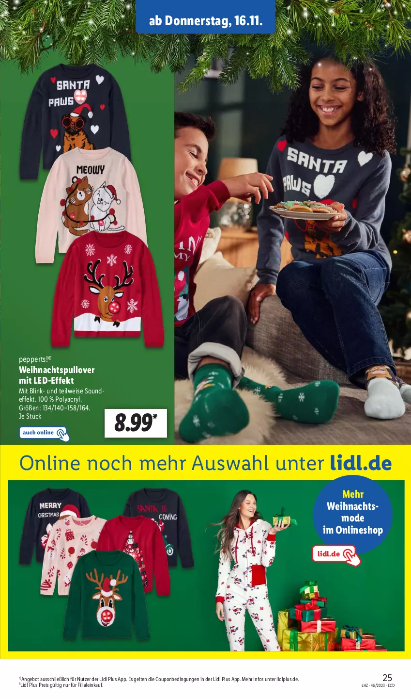 Aktueller Prospekt Lidl - Aktionsprospekt - von 13.11 bis 18.11.2023 - strona 35 - produkty: angebot, coupon, eis, Mode, Pullover, reis, Ti