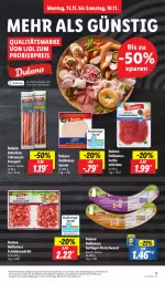 Gazetka promocyjna Lidl - Aktionsprospekt - Gazetka - ważna od 18.11 do 18.11.2023 - strona 11 - produkty: angebot, bier, Cabanossi, coupon, dulano, eis, fleisch, fleischwurst, Geflügel, Geflügel-Fleischwurst, lachs, lachsschinken, lyoner, reis, schinken, Ti, würfel, wurst, Yo, ZTE