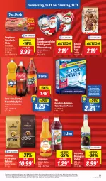 Gazetka promocyjna Lidl - Aktionsprospekt - Gazetka - ważna od 18.11 do 18.11.2023 - strona 45 - produkty: angebot, bohne, bohnen, coca-cola, cola, coupon, dallmayr, eis, elle, fanta, filet, filets, fisch, geschirr, in olivenöl, Kinder, kinder bueno, kinder schokolade, leine, Mezzo Mix, olive, oliven, olivenöl, preisvorteil, Rauch, reiniger, reis, rwe, saupiquet, schoko, schokolade, sprite, teller, thunfisch, Ti, valensina, vodka, ZTE