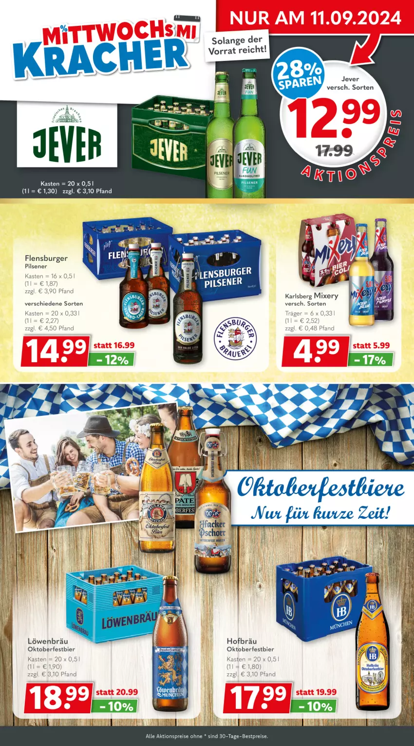 Aktueller Prospekt Getraenkeland - von 02.09 bis 14.09.2024 - strona 3 - produkty: aktionspreis, bestpreis, bestpreise, bier, burger, eis, elle, flensburger, karlsberg, karlsberg mixery, Mixer, mixery, pils, pilsener, reis, rel, Ti